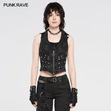 Doomsday ruins metal punk vest