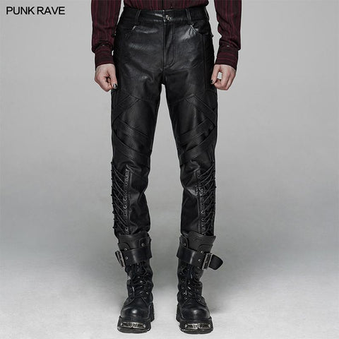 Punk Elastic PU Leather Pants