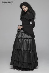 Gothic Multi Layered Dress With Elastic Band