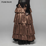 Gothic Multi Layered Dress With Elastic Band