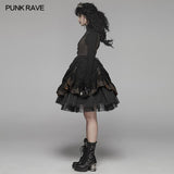 Steam Punk Lolita Dress With Lace-up Back