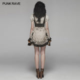 Steam Punk Lolita Dress With Lace-up Back