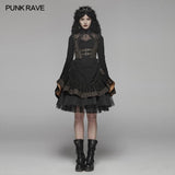 Steam Punk Lolita Dress With Lace-up Back