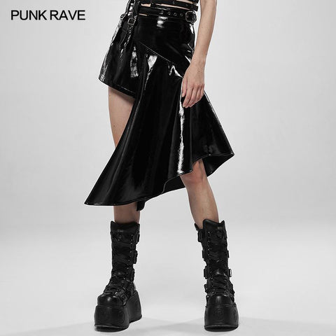 Metallic Rock Irregular Skirt