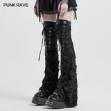 Punk decadent shabby Leg sleeve