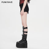 2021 Women Punk Ripped Denim Shorts