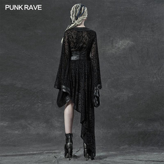 Punk Rave Gothic Dark Kimono Dress