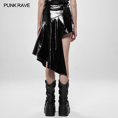 Metallic Rock Irregular Skirt