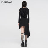 Punk knitted asymmetrical dresses