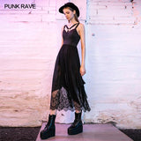 Strap decorative lace dress