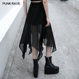 Sexy chiffon mid-length skirt