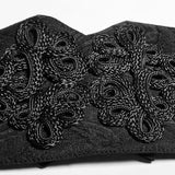 Big Plate Velvet Button Noble Temperament Gothic Corset