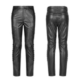 Punk Elastic PU Leather Pants