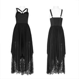 Strap decorative lace dress