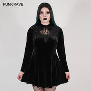 Goth dark night vines dress