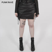 Irregular Steampunk  Half Skirt