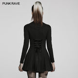 Goth long sleeve daily wear dress