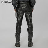 Punk daily PU leather pants