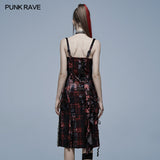 Goth velvet slip dress