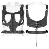 Punk hollow-out vest