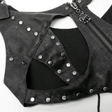 Punk hollow-out vest