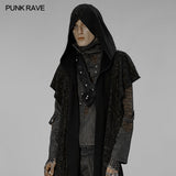 Post-apocalyptic style hooded scarf