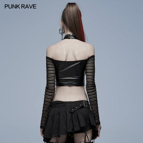 Gothic sexy crop top