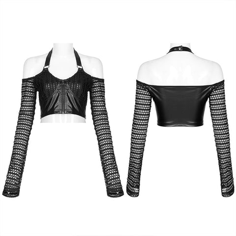 Gothic sexy crop top