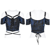 Gothic knitted print T-shirt