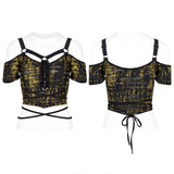 Gothic knitted print T-shirt