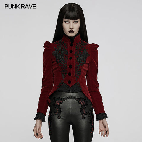 Red Velvet Elegant Gothic Vampire jacket