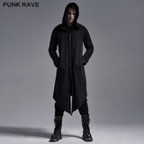 Punk  hoodie medium-length coat